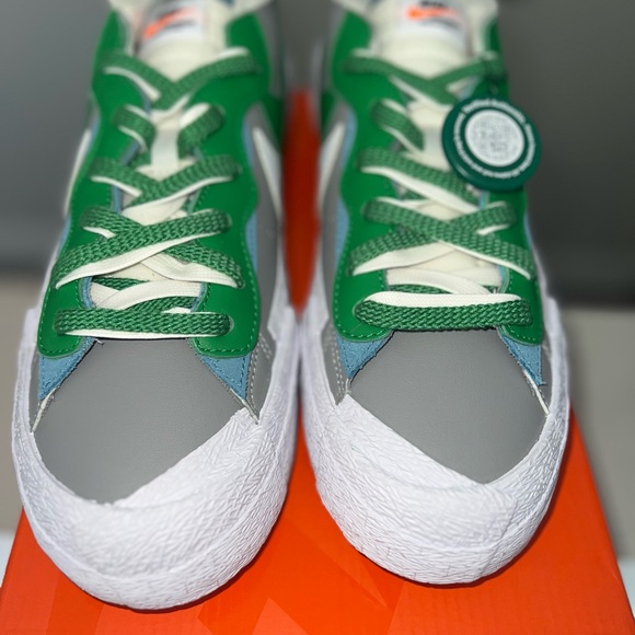 Nike Blazer Low x Sacai Med Gray/Classic Green - Picture 5 of 5